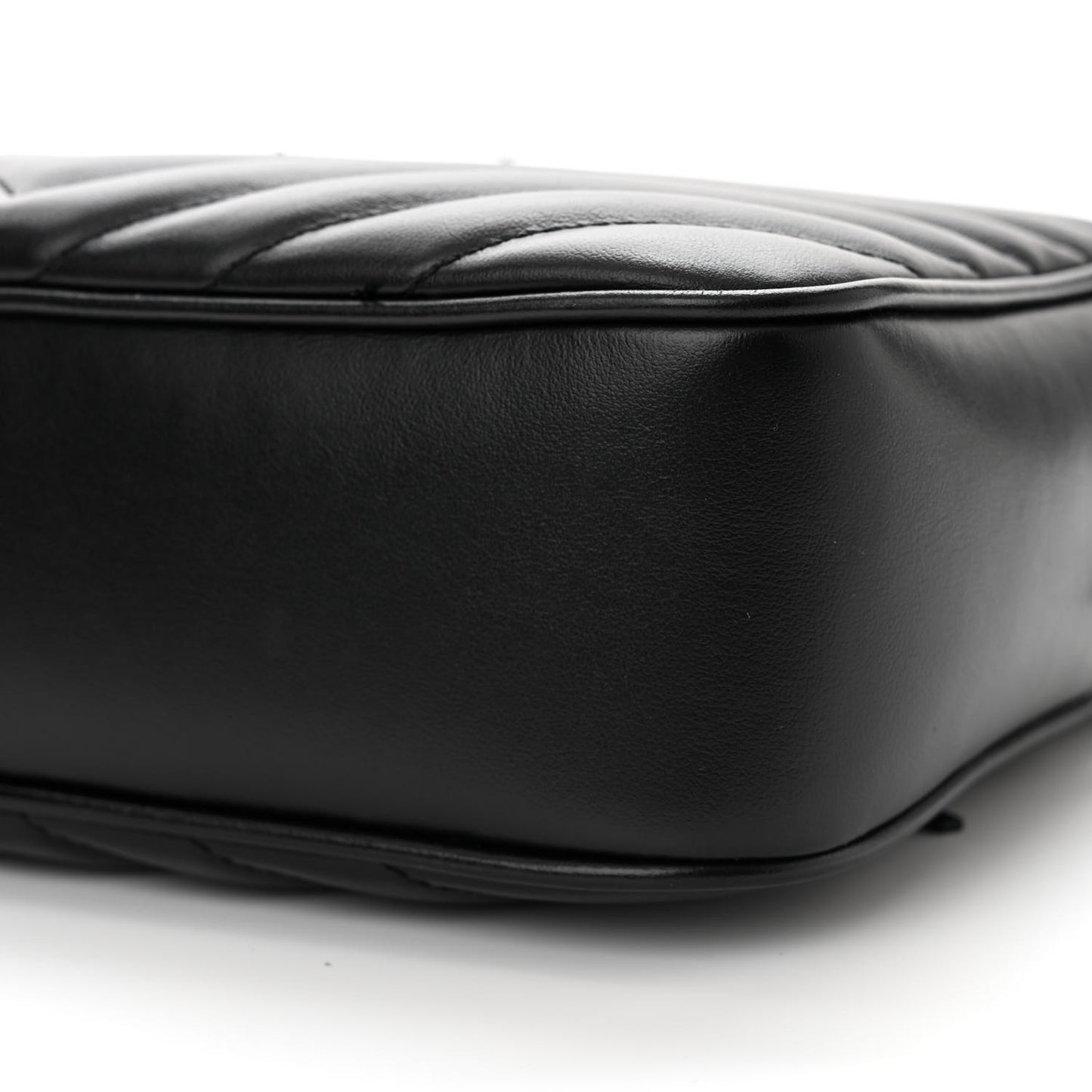 Calfskin Matelasse Monogram Monochrome Lou Camera Bag Black
