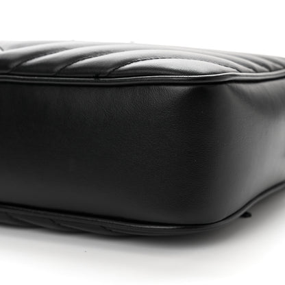 Saint Laurent Calfskin Matelasse Monogram Monochrome Lou Camera Bag Black 10 of 10