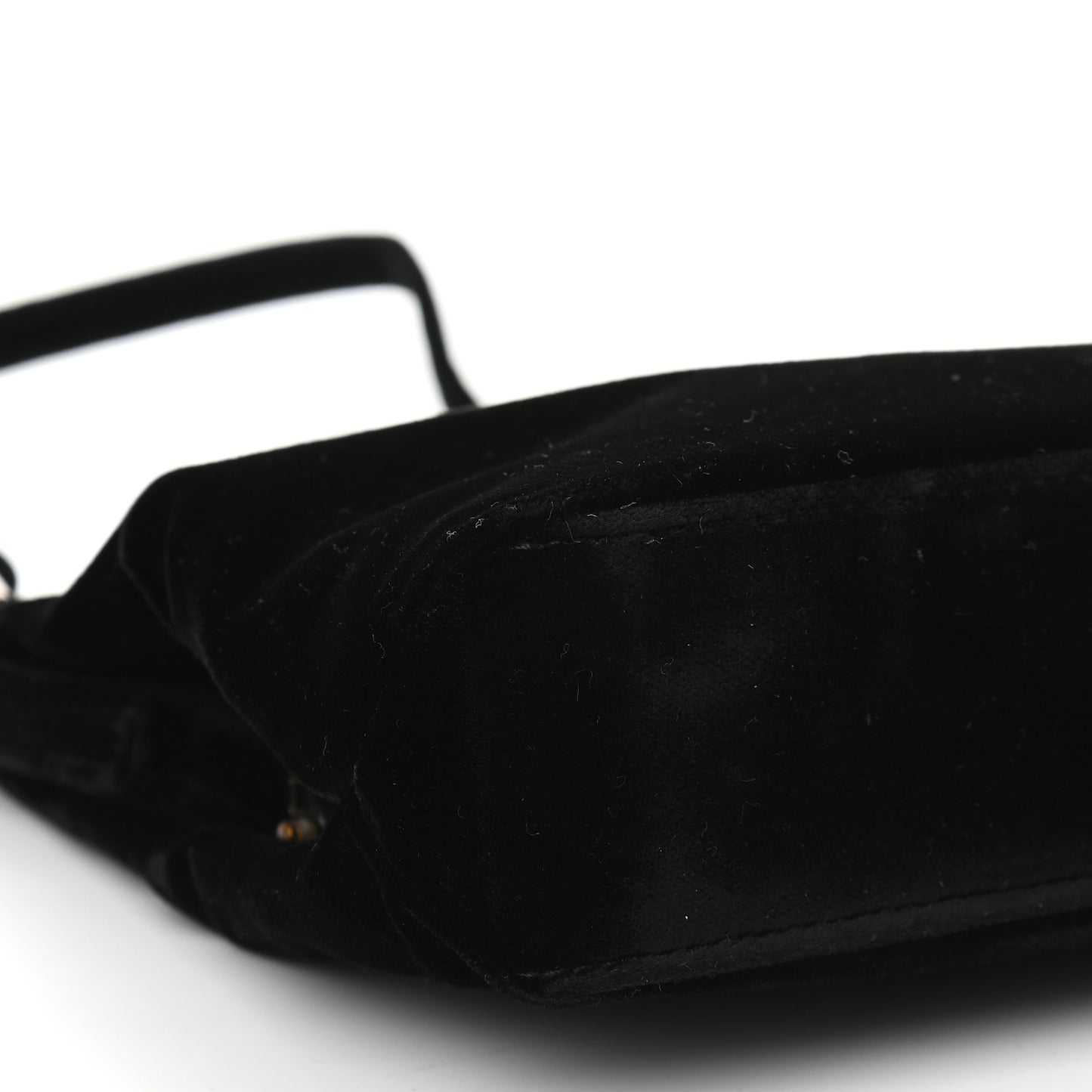 Velvet Shoulder Bag Black