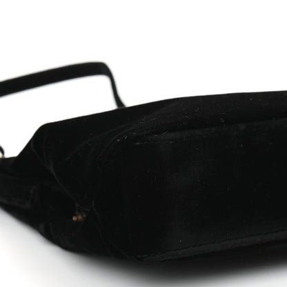 Fendi Velvet Shoulder Bag Black 7 of 8