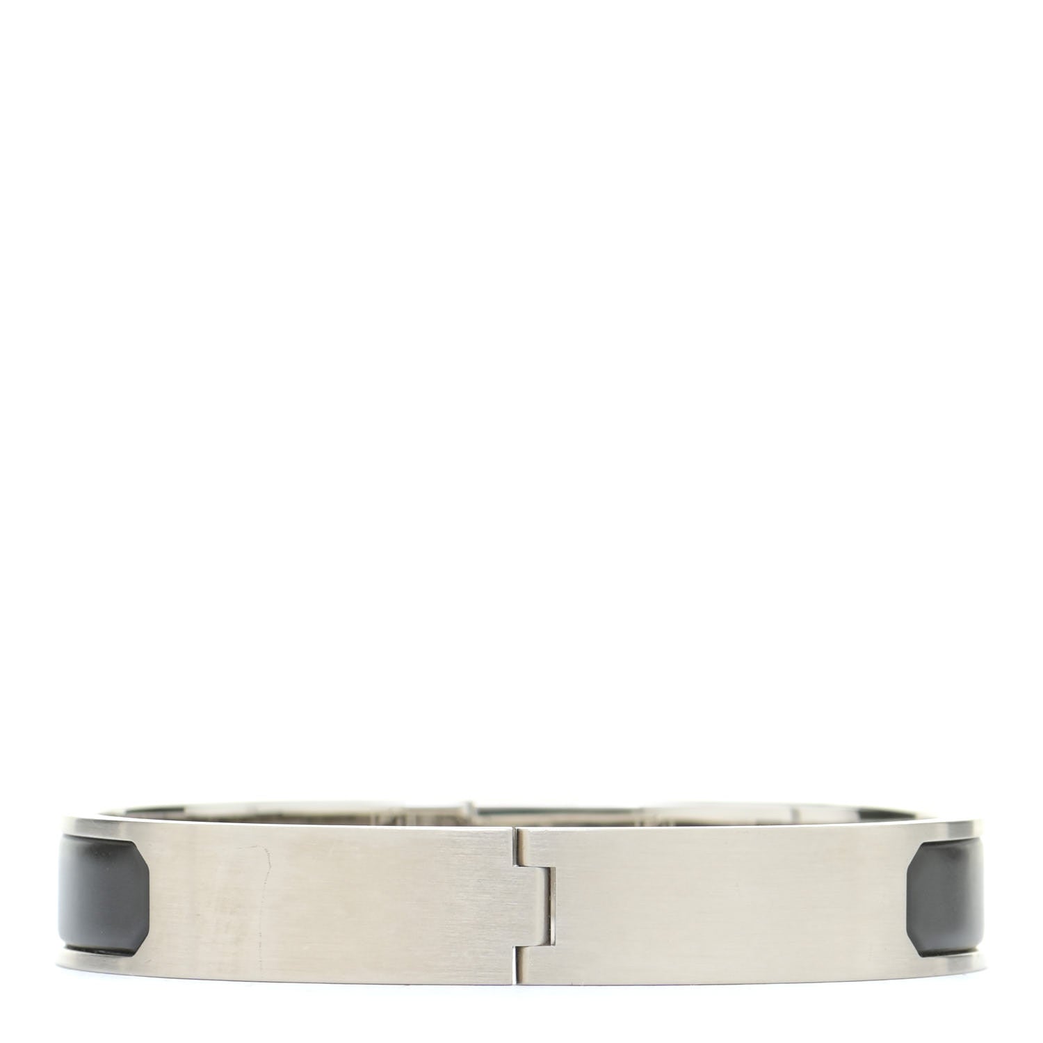 Hermes Matte Enamel Jet Bracelet GM Black 3 of 5