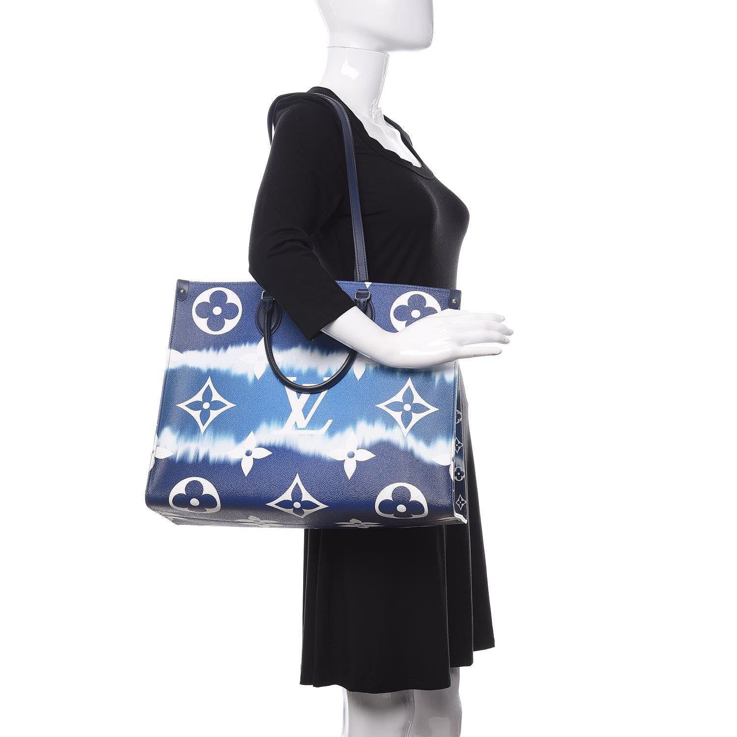 Louis Vuitton Monogram Escale Onthego GM Blue 2 of 10