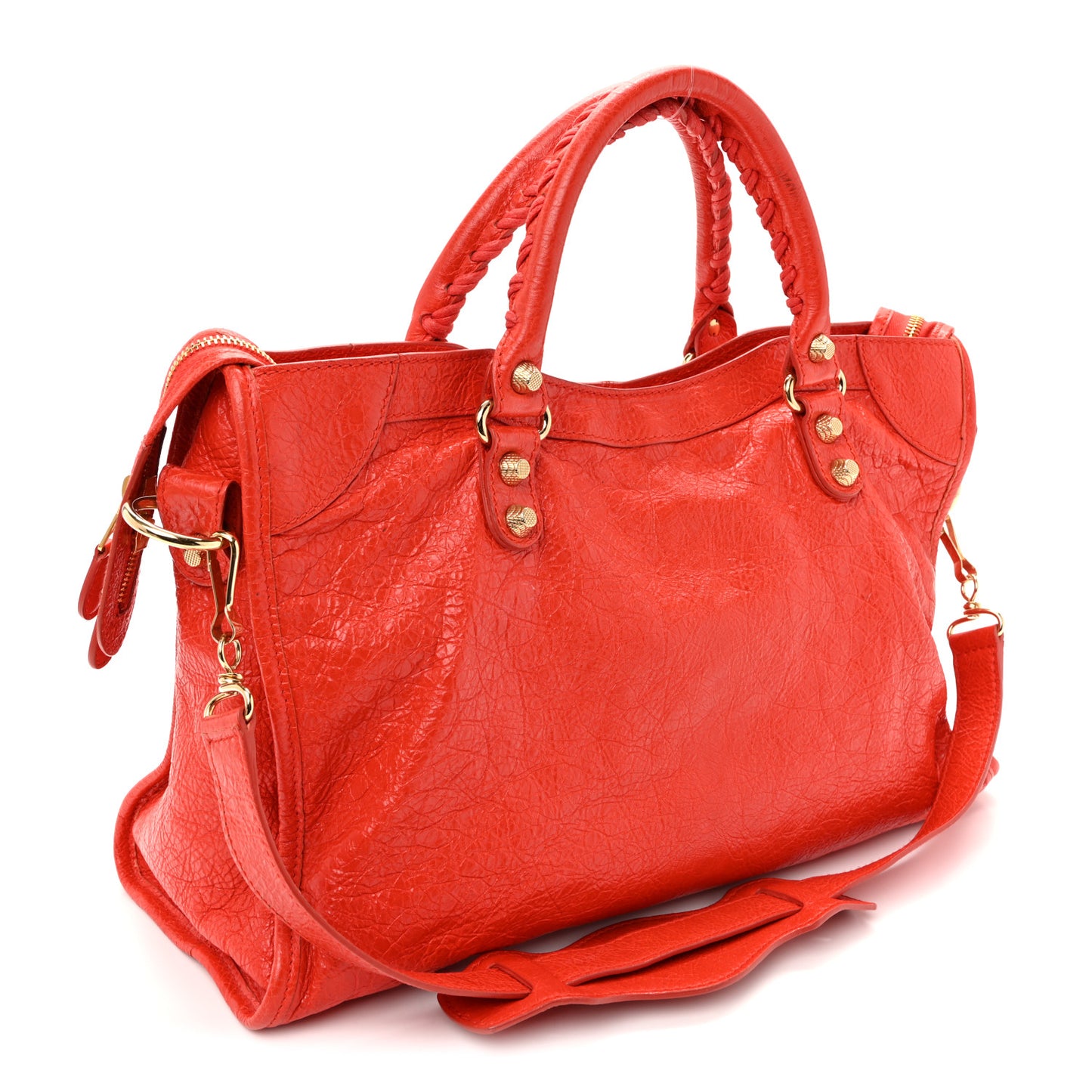 Agneau Giant 12 Gold Hardware City Rouge Coquelicot