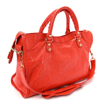 Balenciaga Agneau Giant 12 Gold Hardware City Rouge Coquelicot 4 of 11