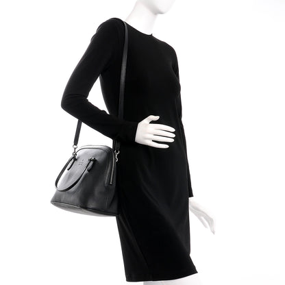 Gucci Calfskin Medium Dome Bag Black 2 of 8