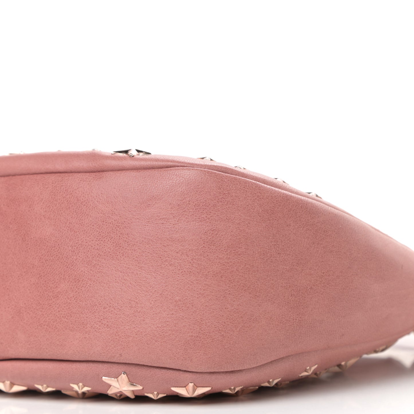 Calfskin Star Studded Shoulder Bag Pink