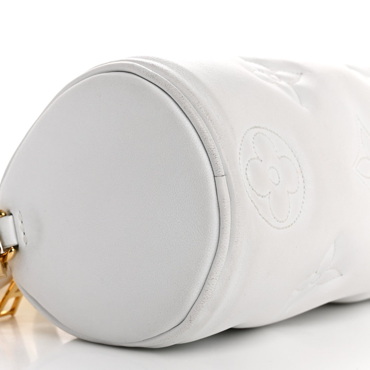 Calfskin Bubblegram Papillon BB Snow White