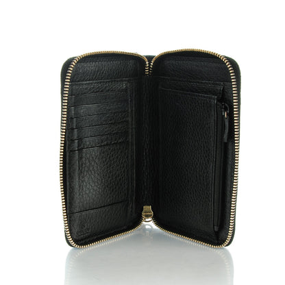 Gucci Pebbled Calfskin Medium Soho Zip Around Wallet Black 5 of 7