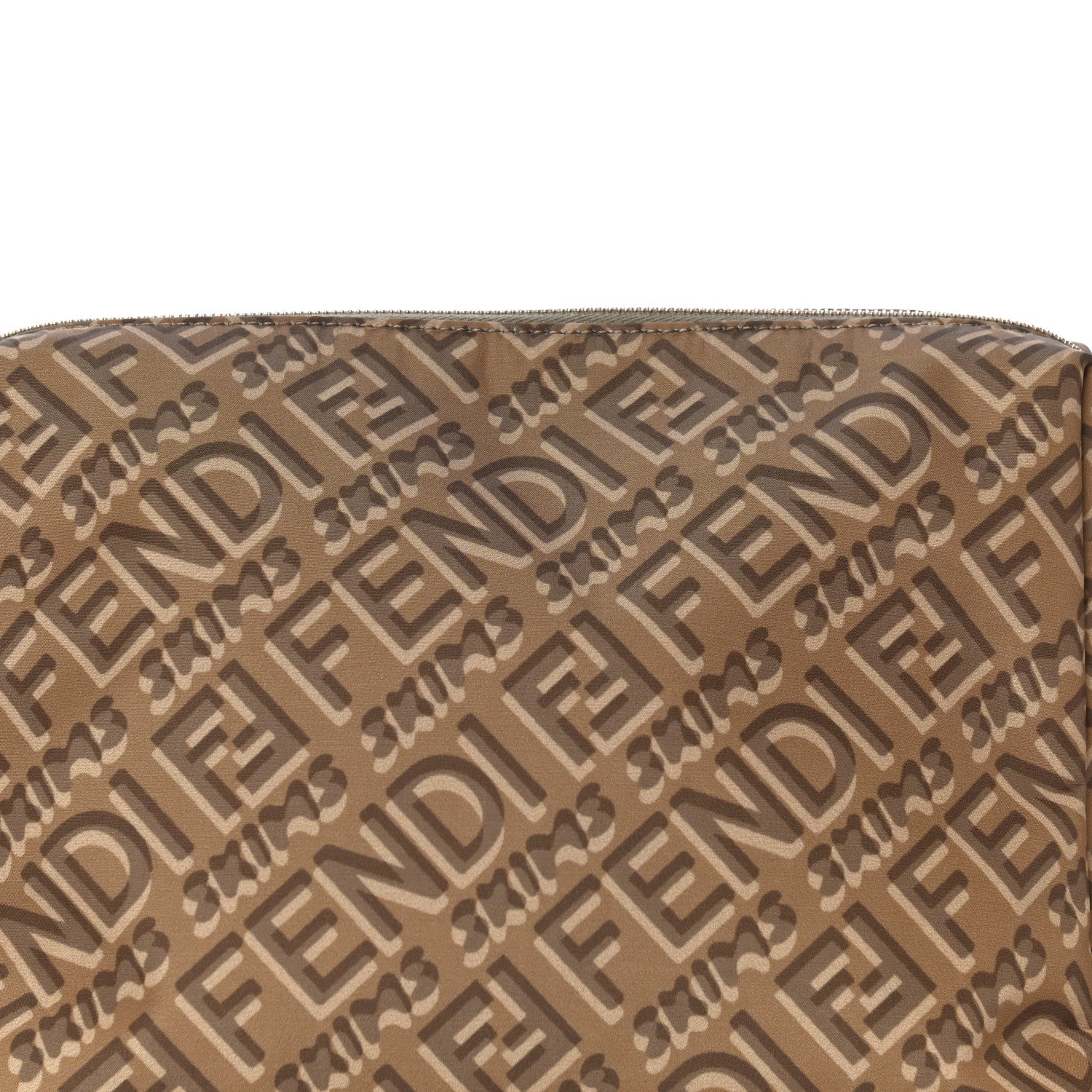 Fendi X SKIMS Nylon Medium Trapezoid Beauty Pouch Sand 8 of 10