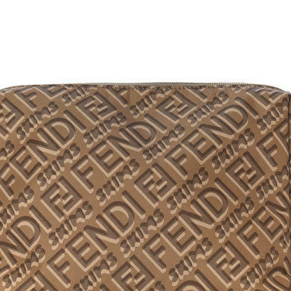 Fendi X SKIMS Nylon Medium Trapezoid Beauty Pouch Sand 8 of 10