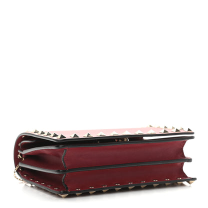 Valentino Garavani Calfskin Rockstud Wallet on Chain Camelia 4 of 11