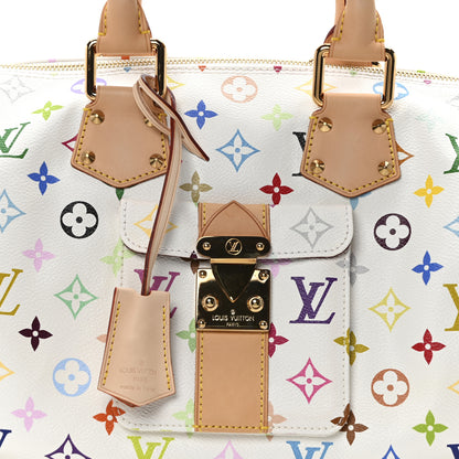 Louis Vuitton Monogram Multicolor Speedy 30 White 7 of 9