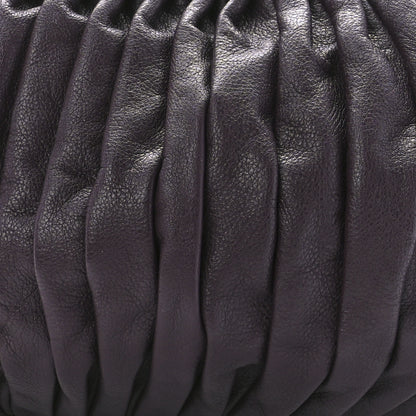 Mansur Gavriel Calfskin Pleated Balloon Bag Eggplant 8 of 11