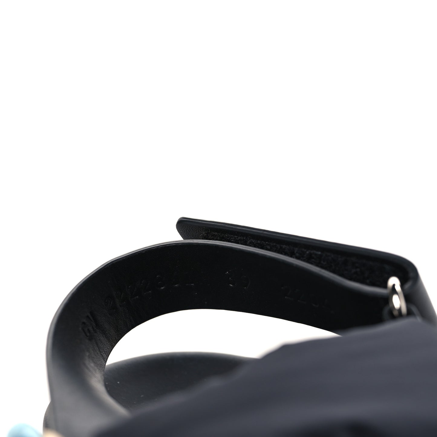 Box Togo 32mm Calandre H Belt 115 Bleu Ocean