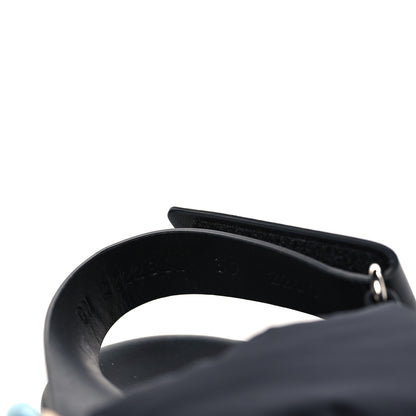 Hermes Box Togo 32mm Calandre H Belt 115 Bleu Ocean 16 of 16