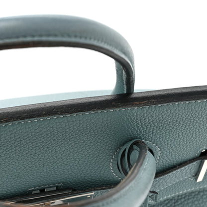 Hermes Taurillon Clemence Birkin 35 Ciel 14 of 20