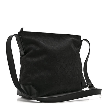 Gucci Monogram Canvas Messenger Bag Black 3 of 12
