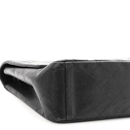 Chanel Caviar Quilted Maxi Single Flap Black 9 of 10