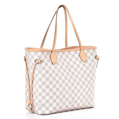 Louis Vuitton Damier Azur Neo Neverfull MM Rose Ballerine 4 of 9