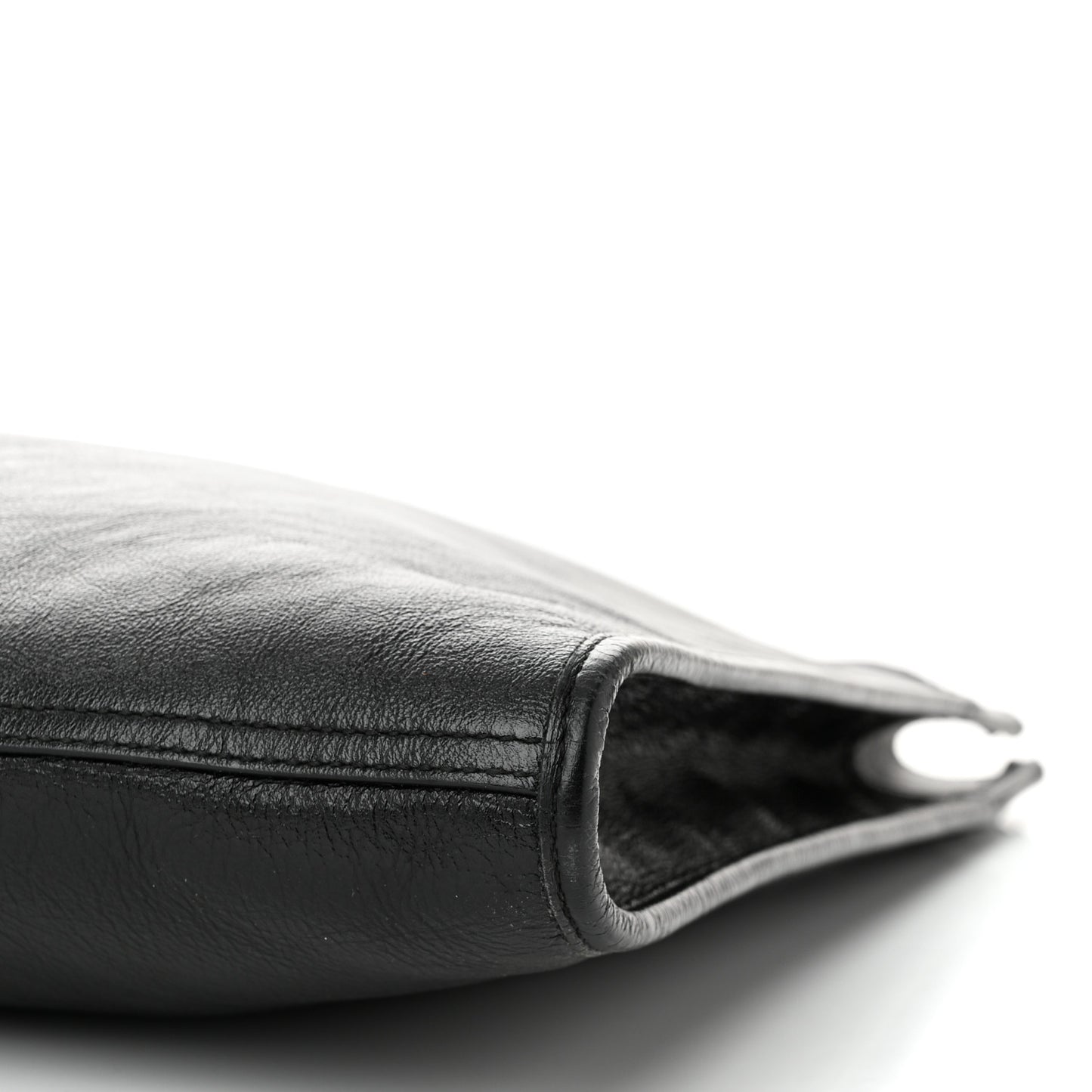 Calfskin Large Rajah Chain Tote Black