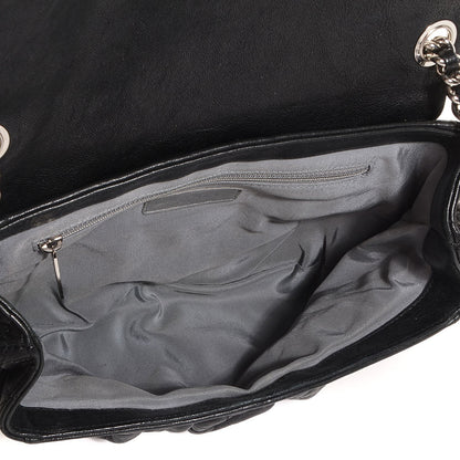 Chanel Washed Lambskin Quilted Medium Chain Around Messenger Black 5 of 7