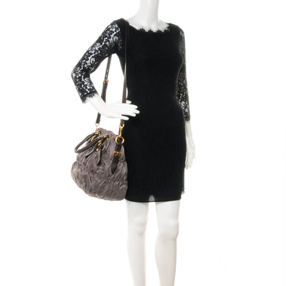 Prada Tessuto Nylon Gaufre Tote Fumo 2 of 9