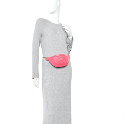Chanel Caviar Quilted Sweetheart Belt Bag Fuchsia 2 of 10