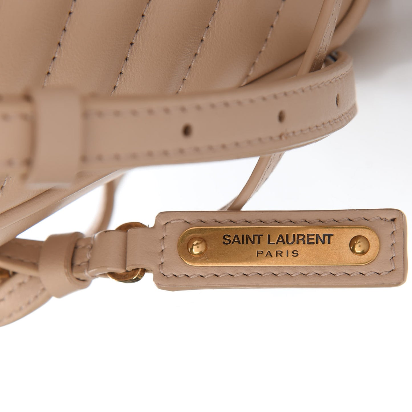 Calfskin Matelasse Monogram Lou Camera Bag Dark Latte