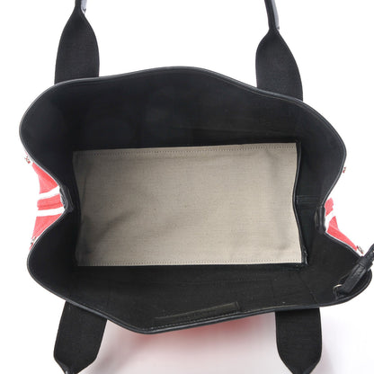 Balenciaga Canvas S Navy Cabas Red 5 of 8