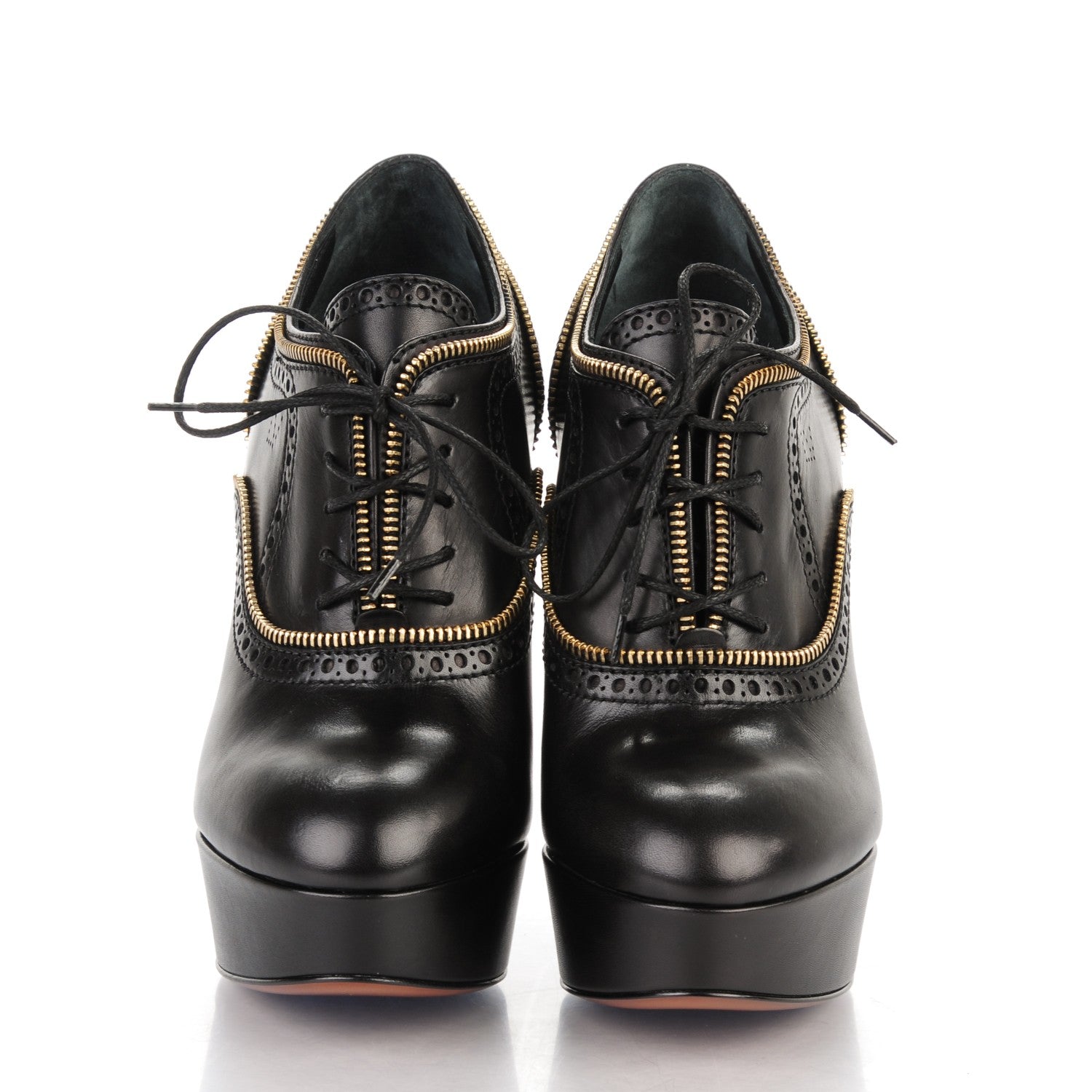 Louis Vuitton Calfskin Tomboy Platform Pumps 38 Black 2 of 7