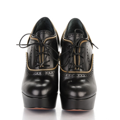 Louis Vuitton Calfskin Tomboy Platform Pumps 38 Black 2 of 7