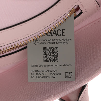 Versace Canvas Calfskin La Medusa Tote Bag Pink 7 of 14