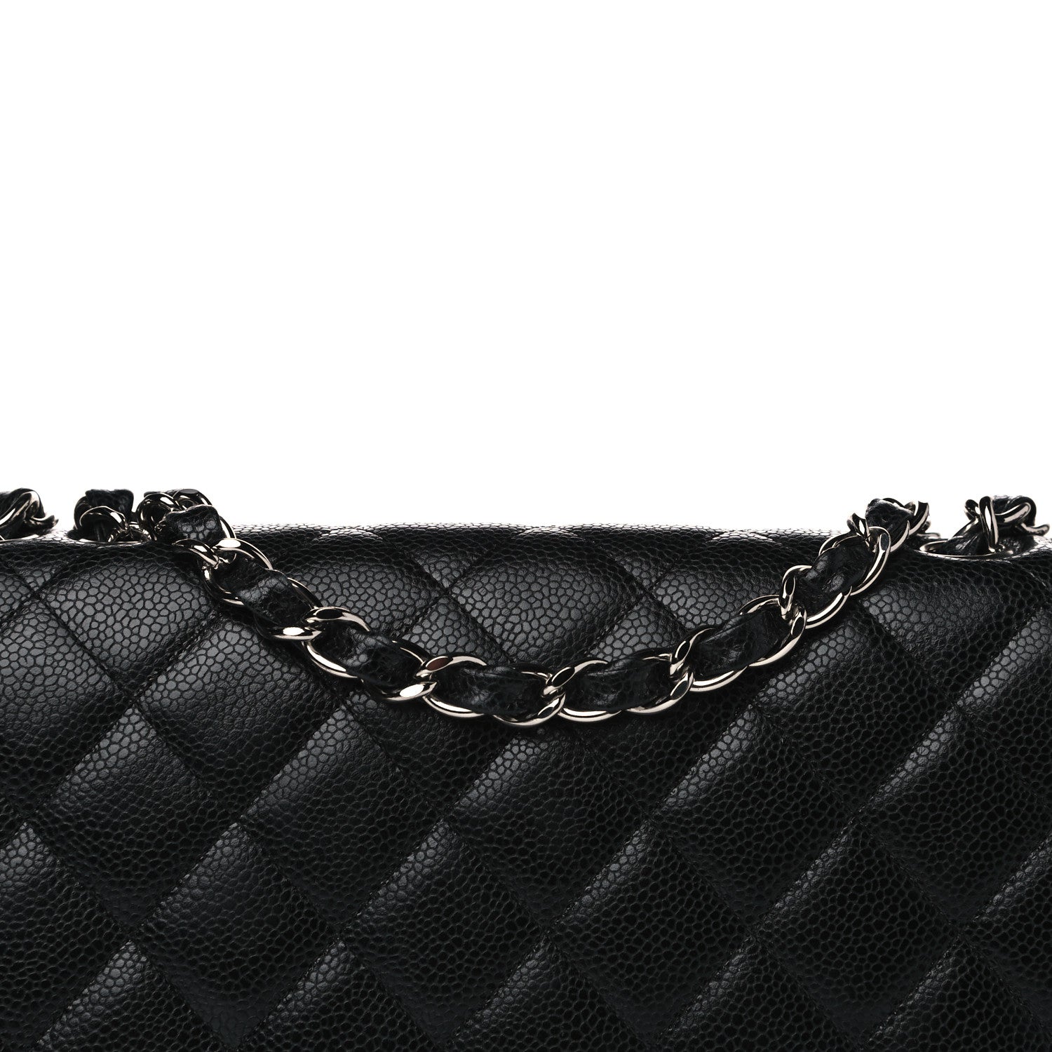 Chanel Caviar Quilted Jumbo Single Flap Black 8 of 13