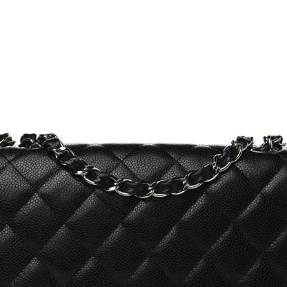 Chanel Caviar Quilted Jumbo Single Flap Black 8 of 13