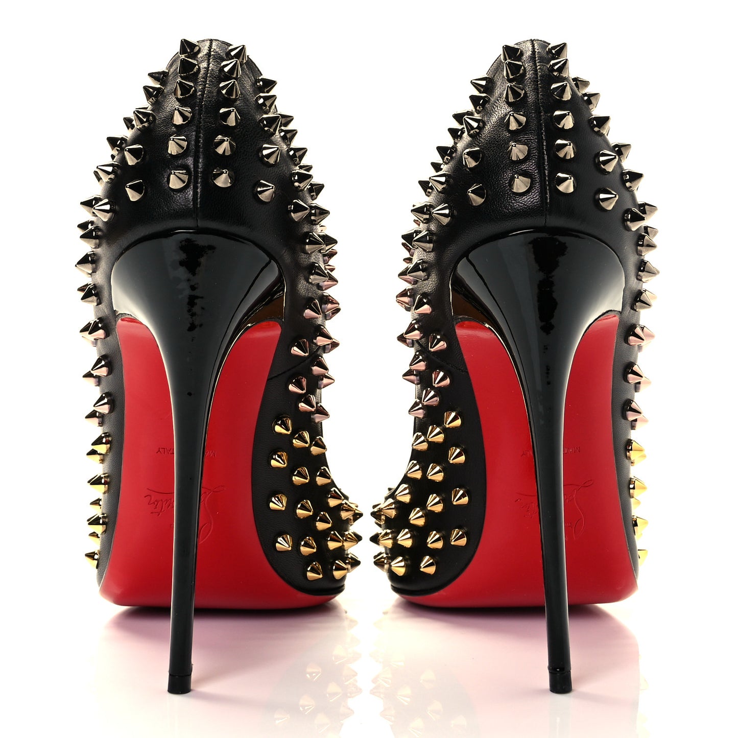 Kid Patent Follies Spikes 120 Pumps 39 Black