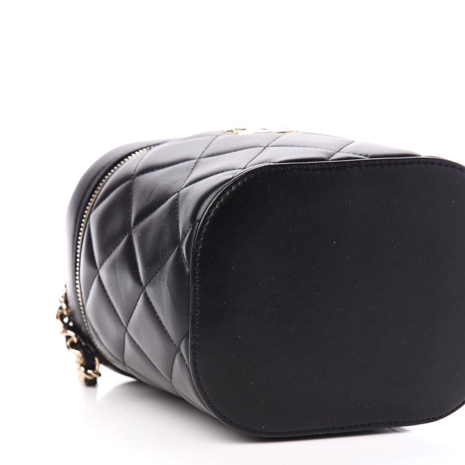 Chanel Lambskin Quilted Trendy Vanity Case Black 8 of 10