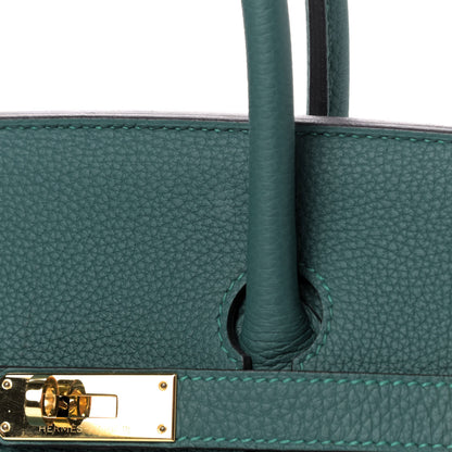 Hermes Togo Birkin 35 Malachite 8 of 9