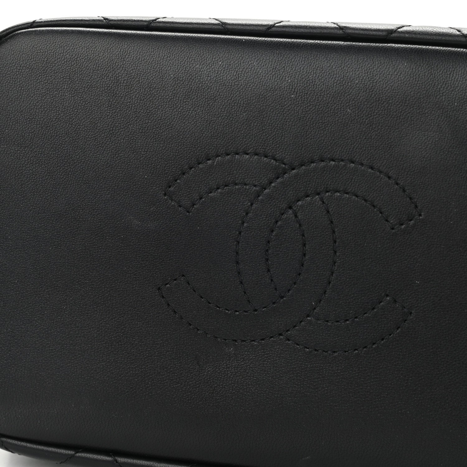 Chanel Lambskin Quilted Large Perfect Meeting Hobo Black 11 of 11
