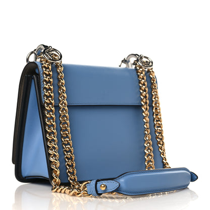 Fendi Vitello Century F is Fendi Bi-Color FF 1974 Embossed Small Kan I Shoulder Bag Nebula Maya Black 3 of 9