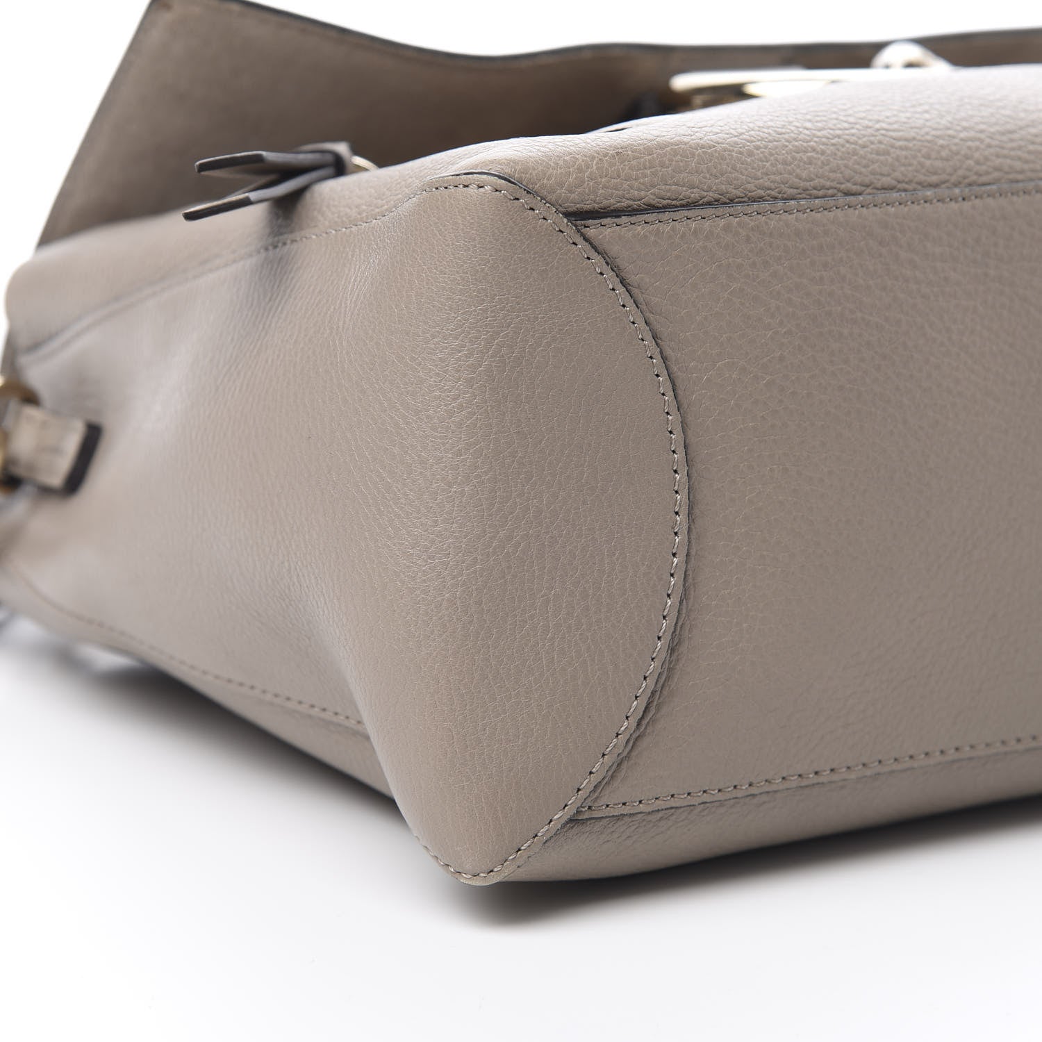 Chloe Calfskin Medium Faye Day Shoulder Bag Motty Grey 9 of 11