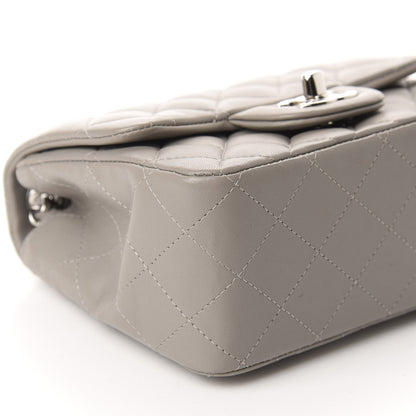 Chanel Lambskin Quilted Mini Square Flap Light Grey 6 of 11
