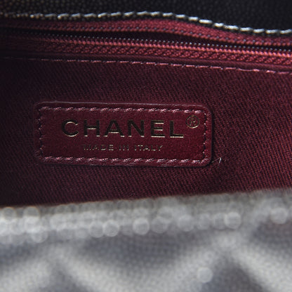 Chanel Metallic Caviar Quilted Small Coco Handle Flap Silver 6 of 14