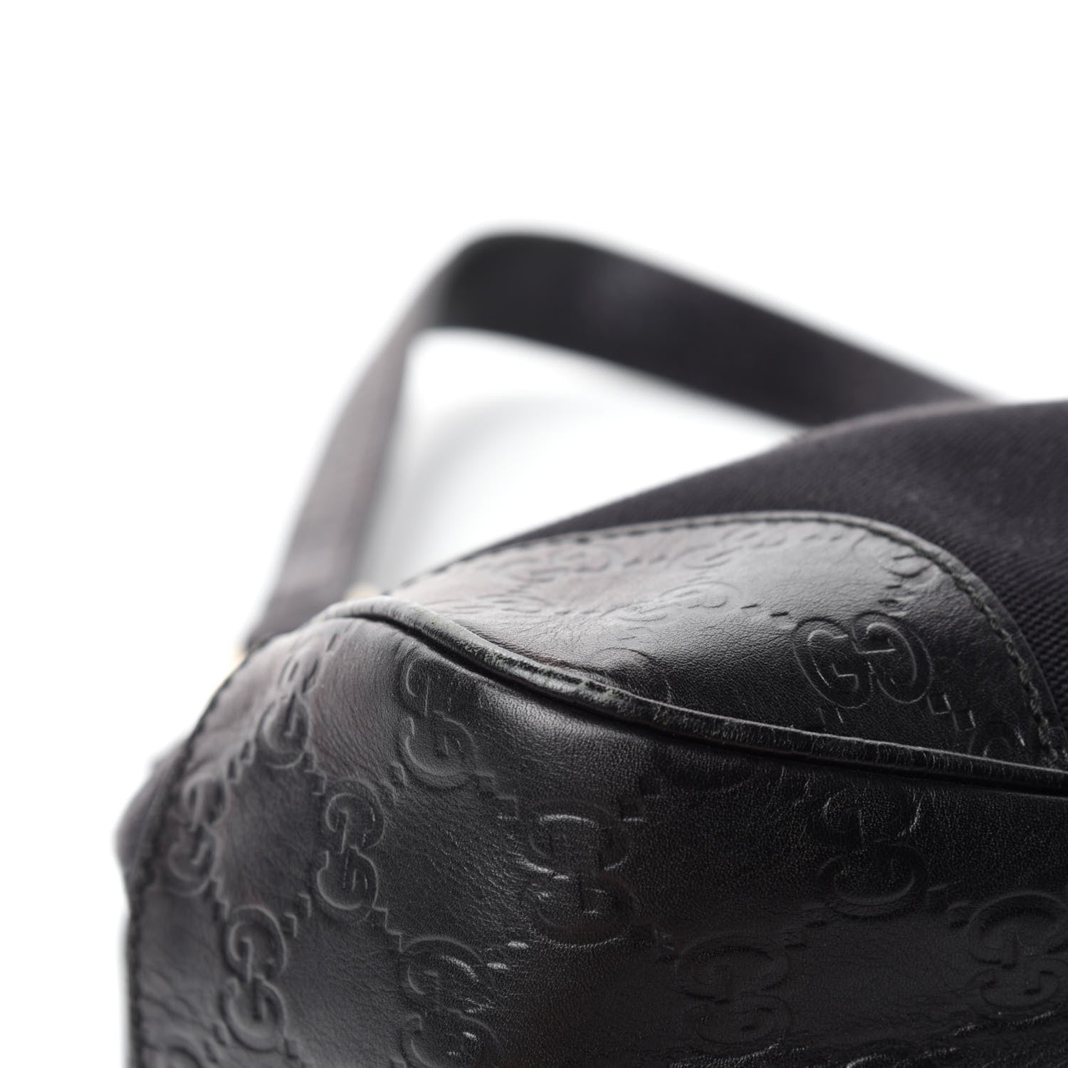 Gucci Canvas Guccissima Hobo Black 8 of 13