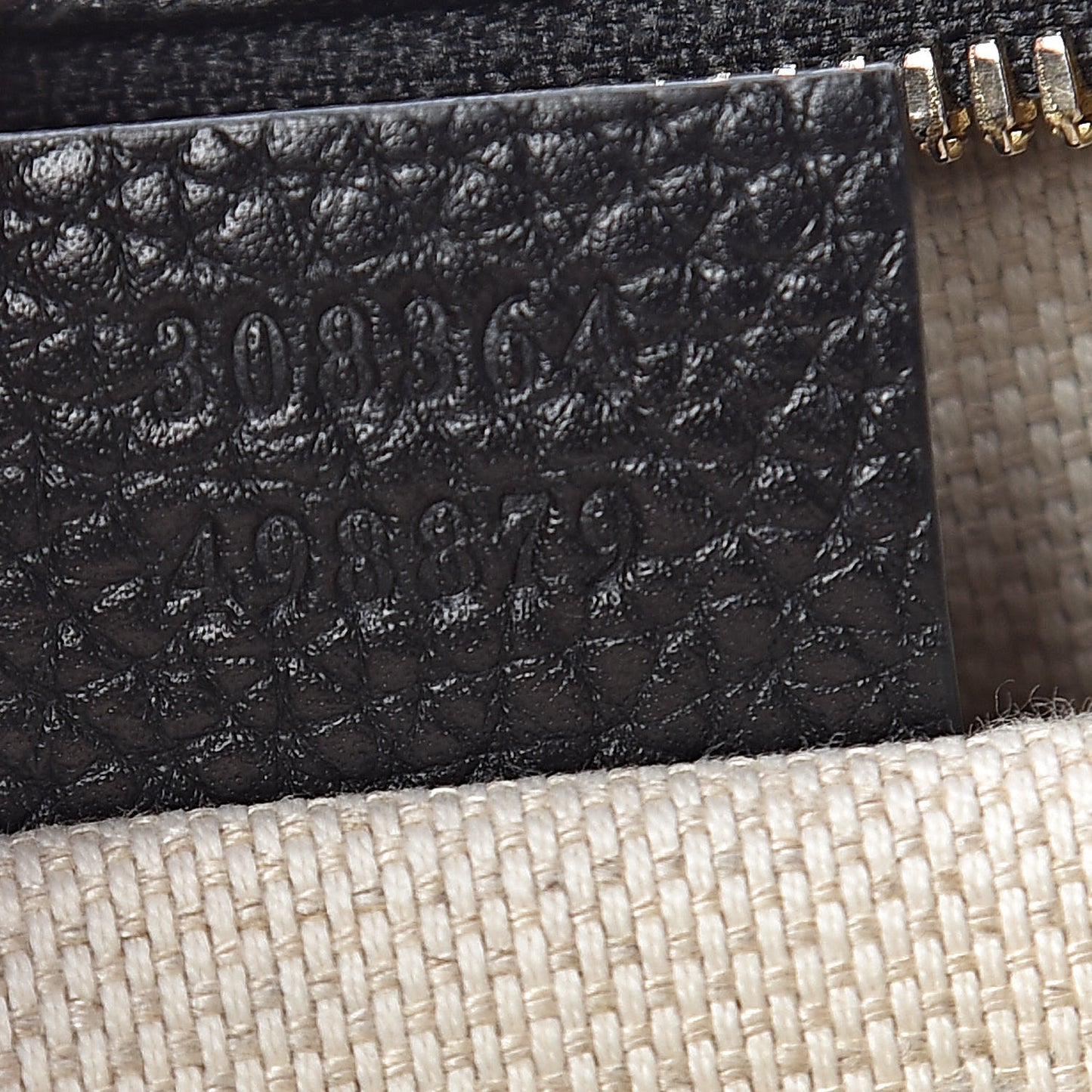 Pebbled Calfskin Small Soho Disco Bag Black