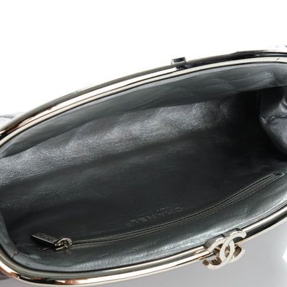 Chanel Metallic Aged Calfskin Quilted Timeless Clutch Silver 5 of 7