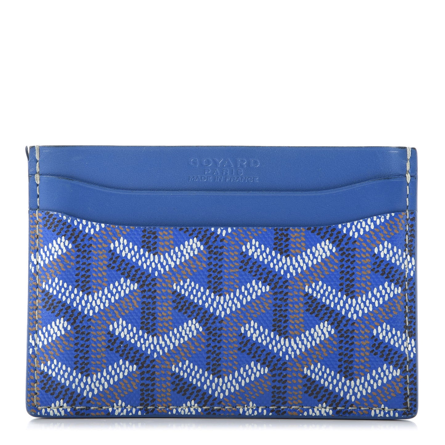 Goyardine Saint Sulpice Card Holder Sky Blue