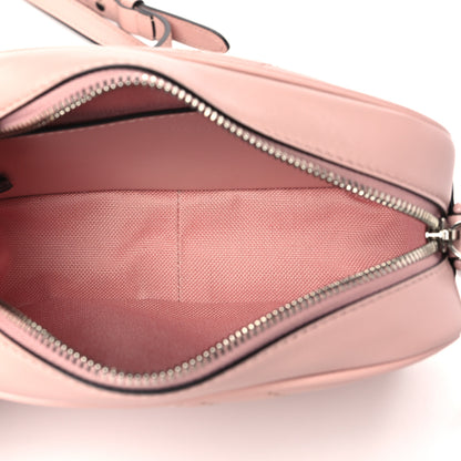 Gucci Calfskin Matelasse Monochrome Mini GG Marmont Chain Shoulder Bag Perfect Pink 5 of 13