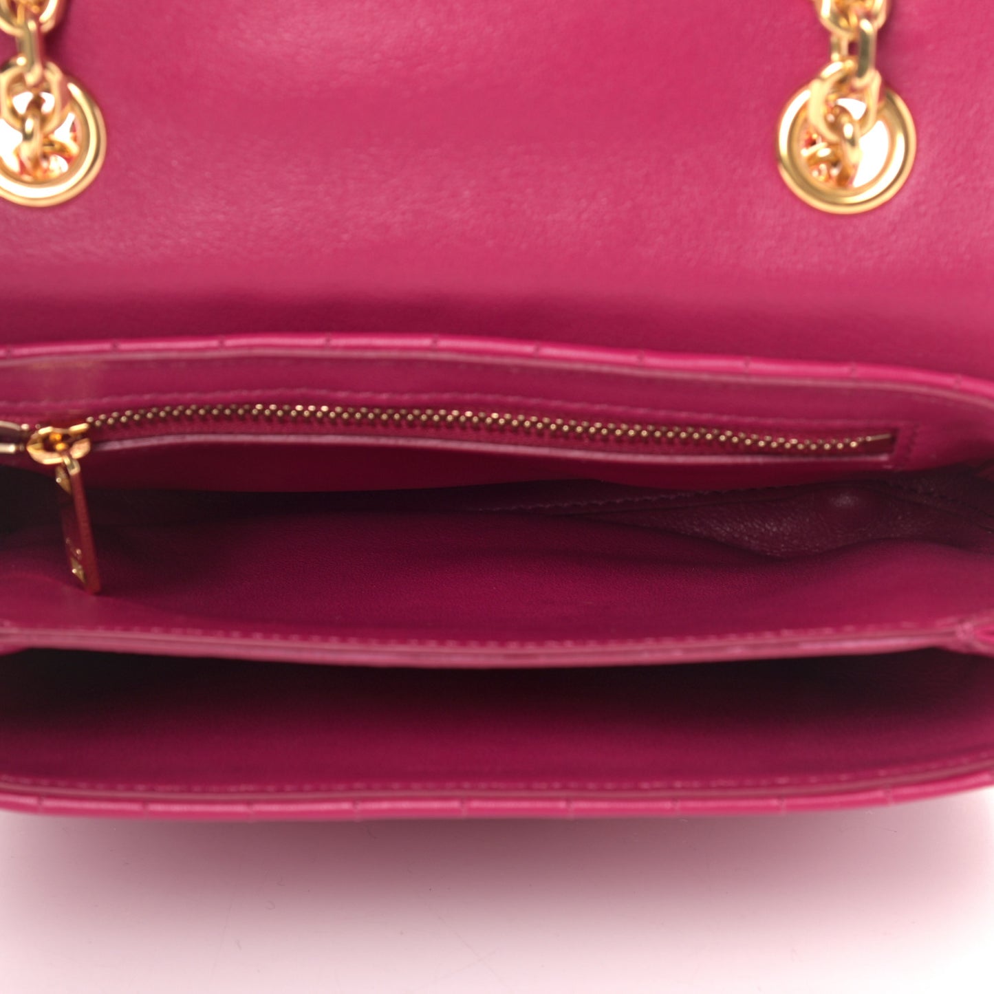 Calfskin Quilted Small C Bag Pink