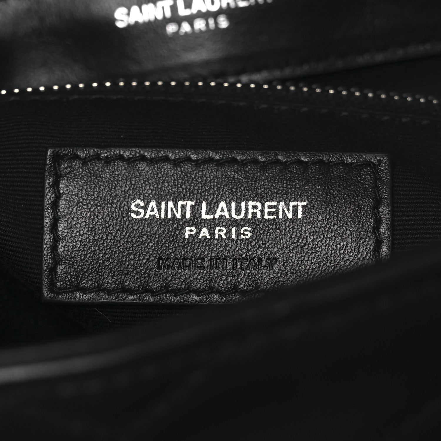 Saint Laurent Calfskin Y Quilted Monogram Small Loulou Backpack Black 6 of 10