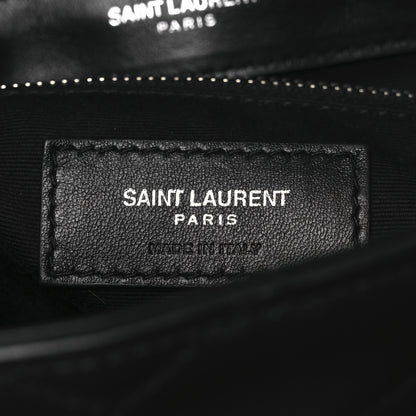 Saint Laurent Calfskin Y Quilted Monogram Small Loulou Backpack Black 6 of 10